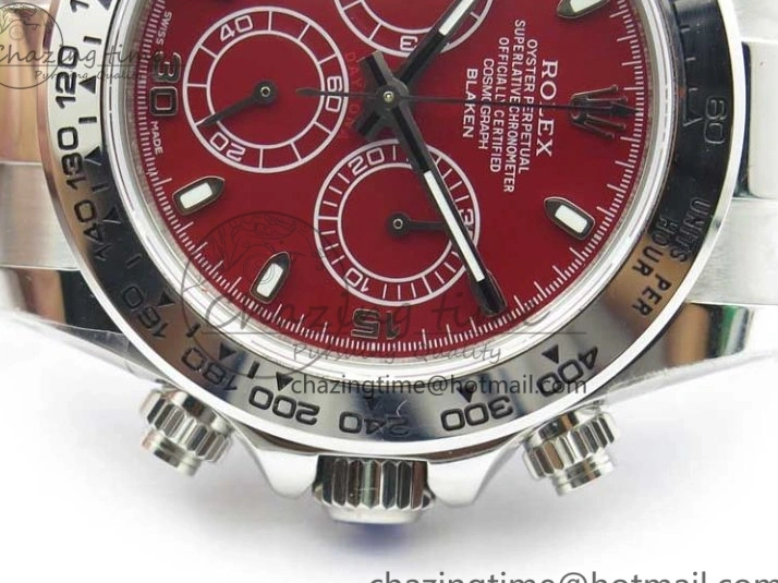 MiroTime 0116 Daytona 116520 SS UBF Best Edition Red Stick Markers Dial on SS Bracelet A Reliable 2951